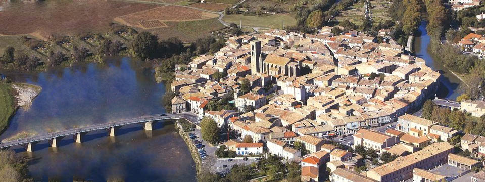 La petite ville tranquille de Trèbes, dans l'Aude